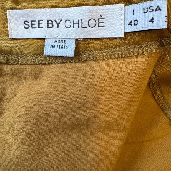 SEE BY CHLOÉ Gold Metallic Top - Picture 3 of 6